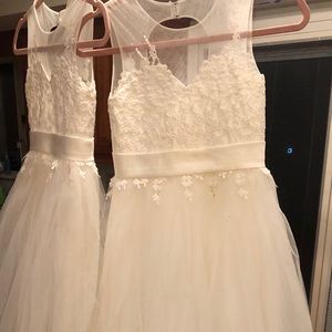 Two girls Flower girl/communion dresses